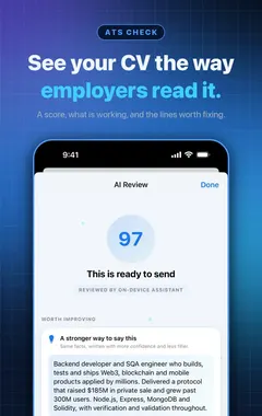 Resume Builder ATS 检查，显示招聘软件如何读取简历