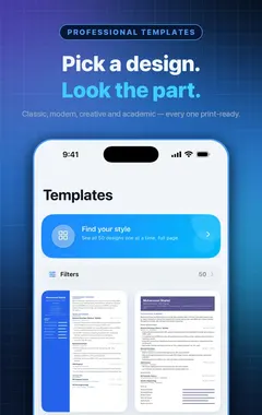 Resume Builder 模板库，提供专业简历设计