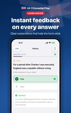 UK Test Prep 练习模式，即时反馈并附解析